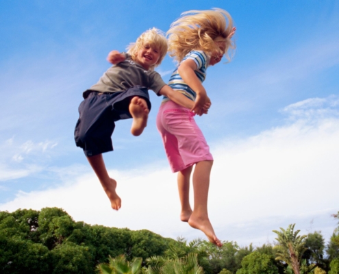 trampolinespringen kinderen school